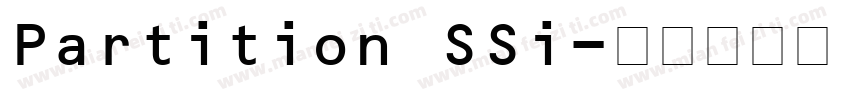 Partition SSi字体转换